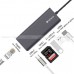 USB-C Hub Adapter with Ethernet 4K HDMI USB 3.0 SD card reader